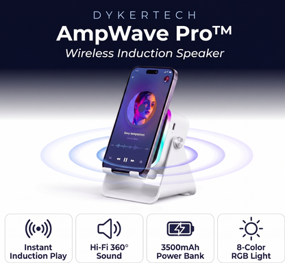 AmpWave Pro™ Wireless Induction Speaker