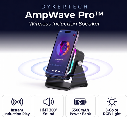 AmpWave Pro™ Wireless Induction Speaker