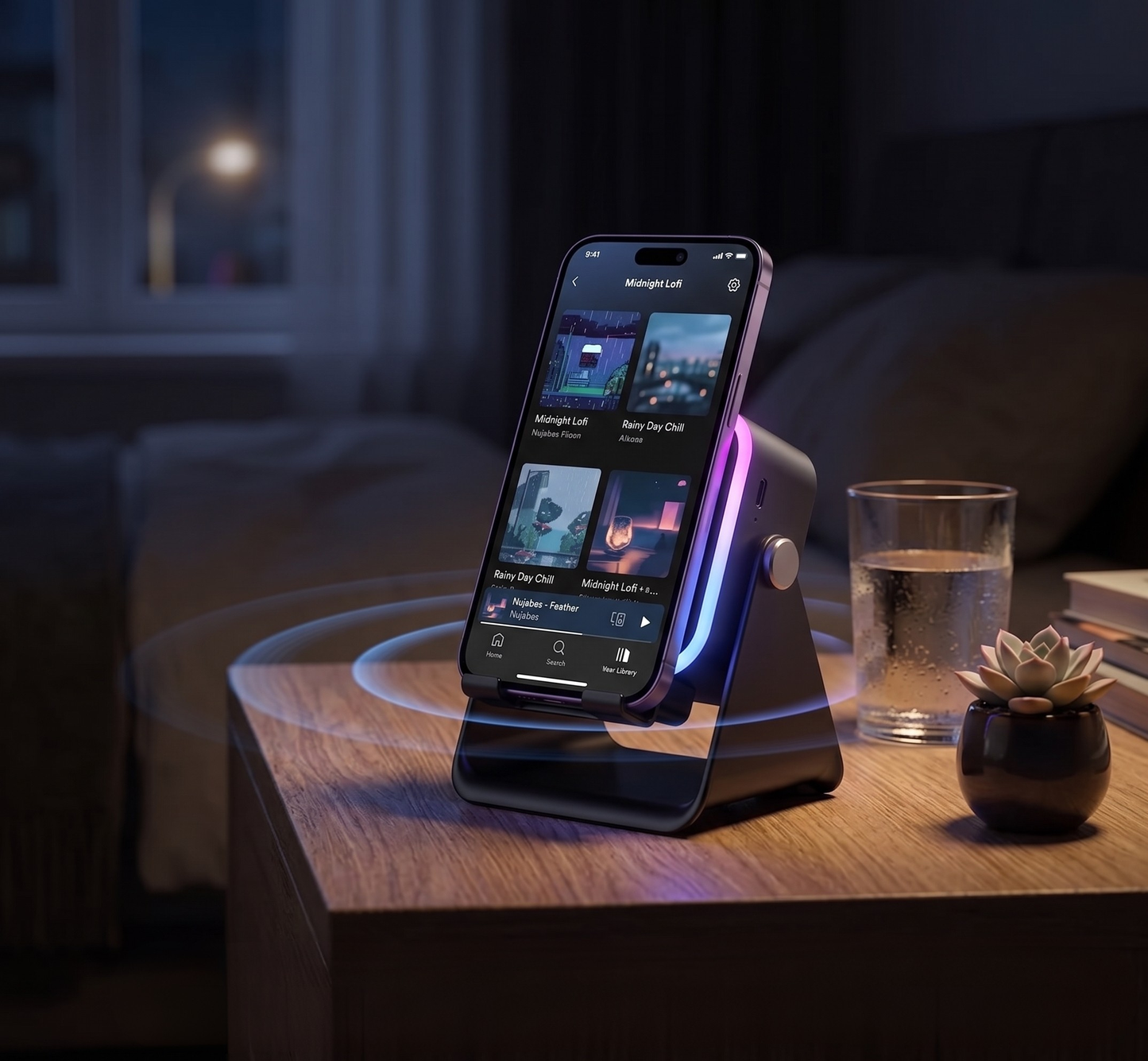 AmpWave Pro™ Wireless Induction Speaker